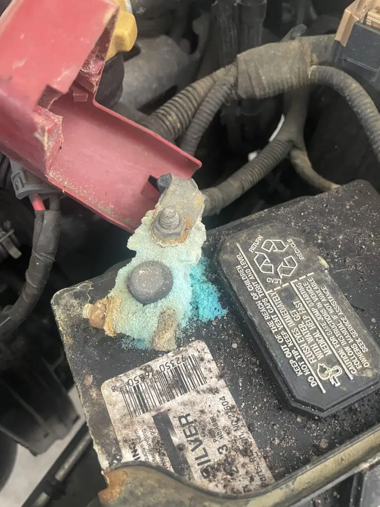 Blue Stuff On Car Battery