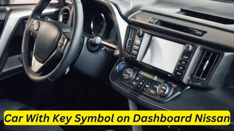 Car With Key Symbol On Dashboard Nissan