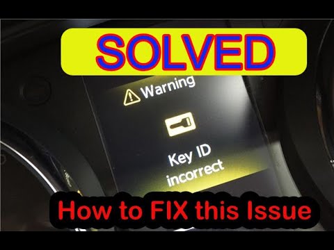 Fixing a Nissan Altima Key Id Incorrect Error