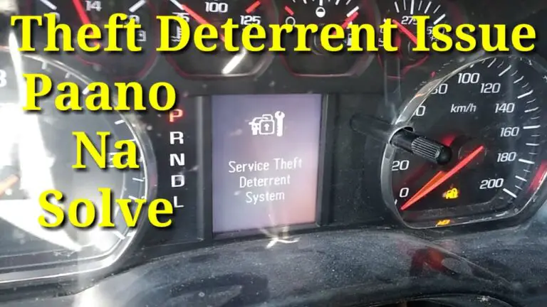 Fixing "Service Theft Deterrent System" Issue in a Chevy Malibu?