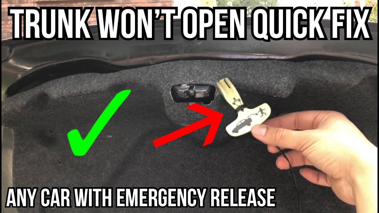 Nissan Altima Trunk Won't Open: Quick Fixes and Solutions