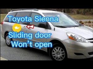 Toyota Sienna Door Won'T Open