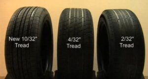 What Percentage of Tire Tread is 4/32"?