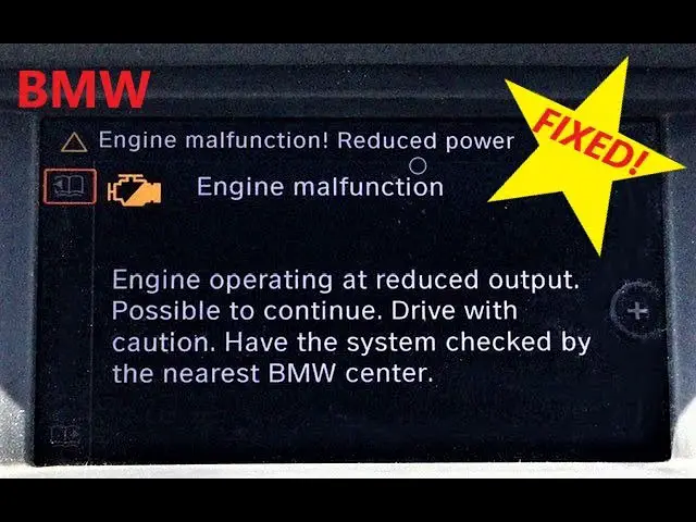 Why Does a Bmw Show "Engine Malfunction, Reduced Power"?