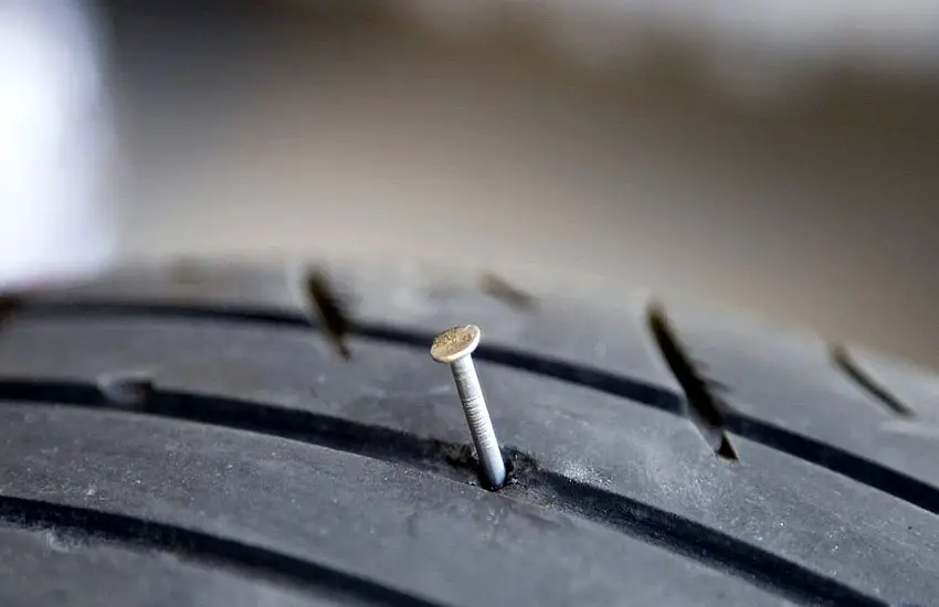 Nail In My Tire But Not Flat