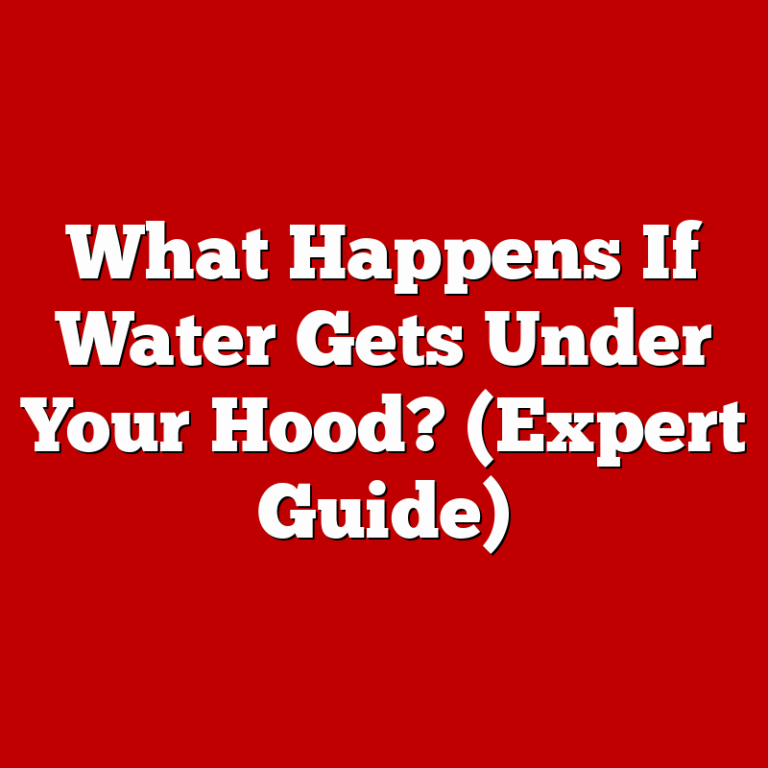 What Happens If Water Gets Under Your Hood? (Expert Guide)