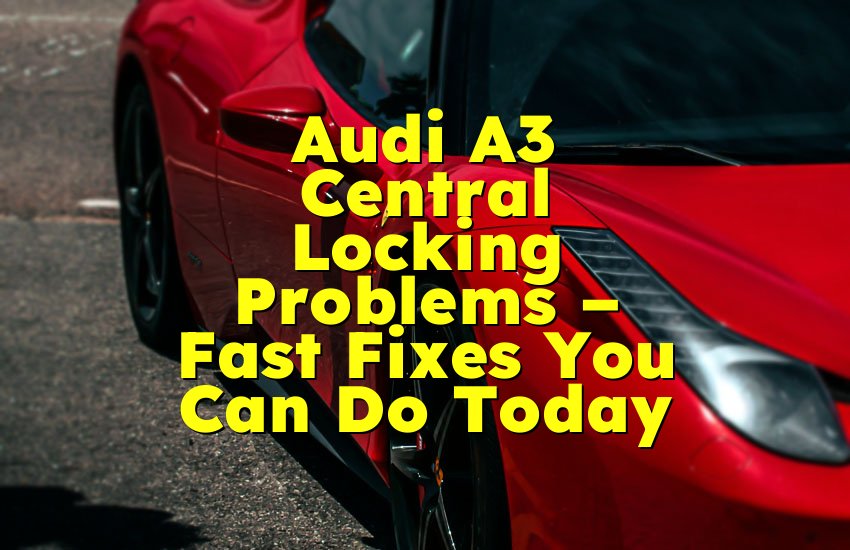 Audi A3 Central Locking Problems – Fast Fixes You Can Do Today