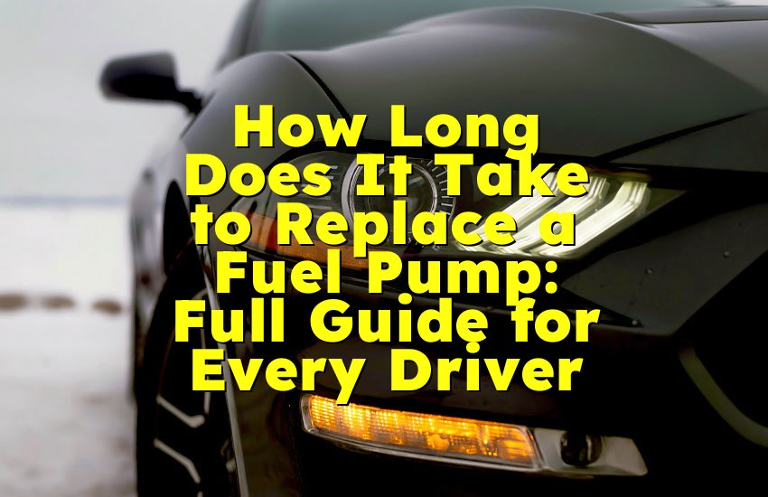 How Long Does It Take to Replace a Fuel Pump: Full Guide for Every Driver
