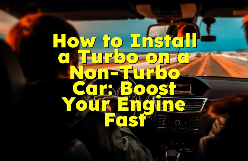 How to Install a Turbo on a Non-Turbo Car: Boost Your Engine Fast