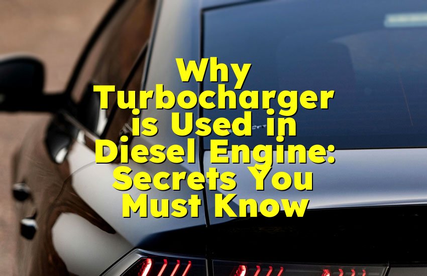Why Turbocharger is Used in Diesel Engine: Secrets You Must Know
