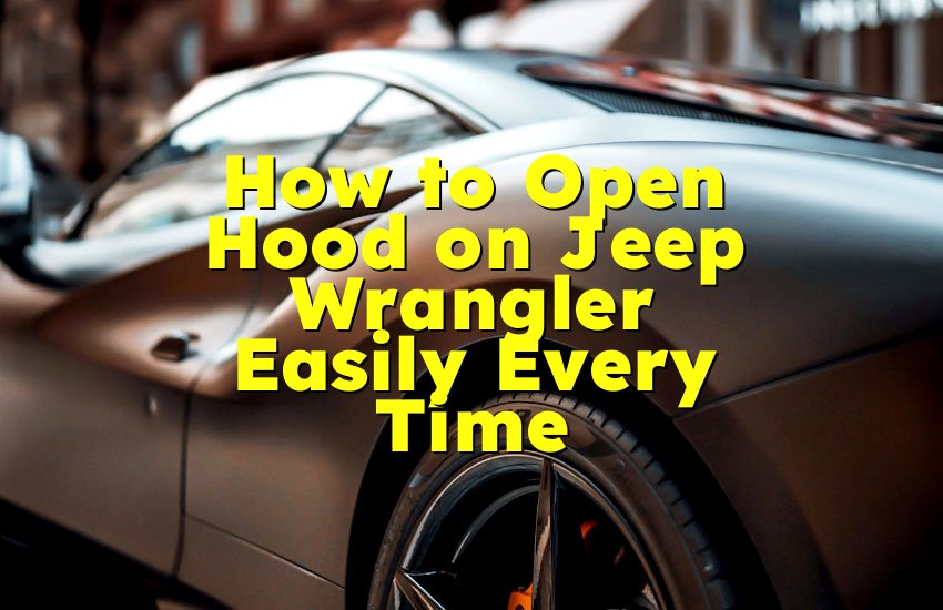 How to Open Hood on Jeep Wrangler Easily Every Time