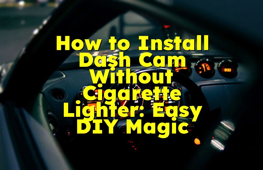 How to Install Dash Cam Without Cigarette Lighter: Easy DIY Magic