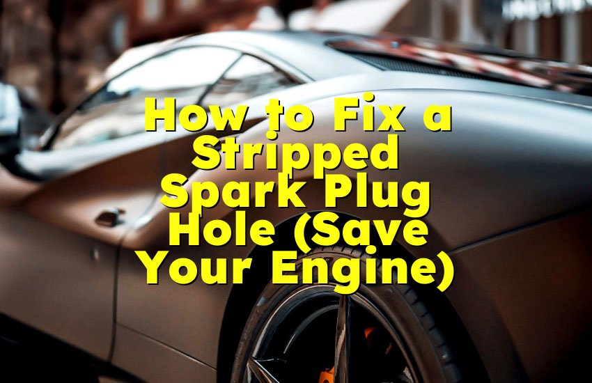 How to Fix a Stripped Spark Plug Hole (Save Your Engine)