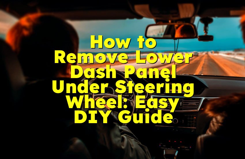 How to Remove Lower Dash Panel Under Steering Wheel: Easy DIY Guide