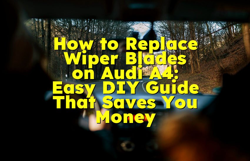 How to Replace Wiper Blades on Audi A4: Easy DIY Guide That Saves You Money