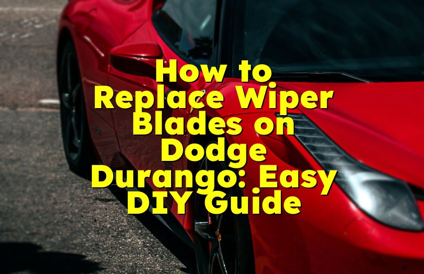 How to Replace Wiper Blades on Dodge Durango: Easy DIY Guide
