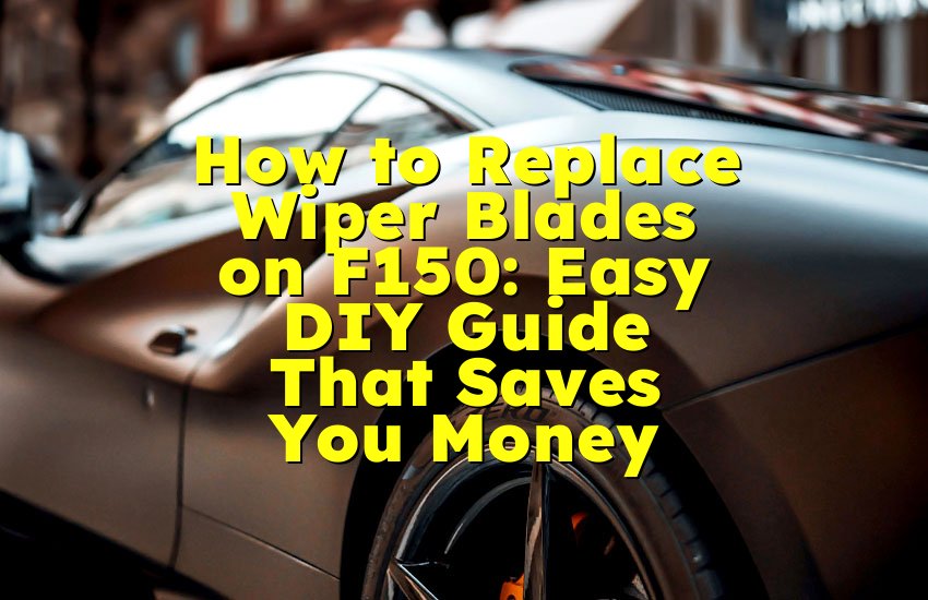 How to Replace Wiper Blades on F150: Easy DIY Guide That Saves You Money