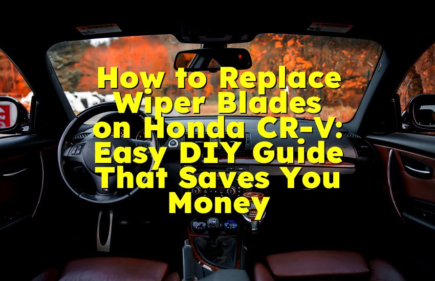 How to Replace Wiper Blades on Honda CR-V: Easy DIY Guide That Saves You Money
