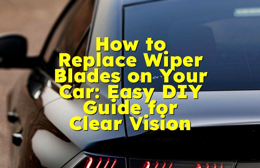 How to Replace Wiper Blades on Your Car: Easy DIY Guide for Clear Vision