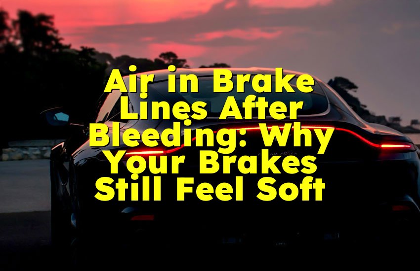 Air in Brake Lines After Bleeding: Why Your Brakes Still Feel Soft