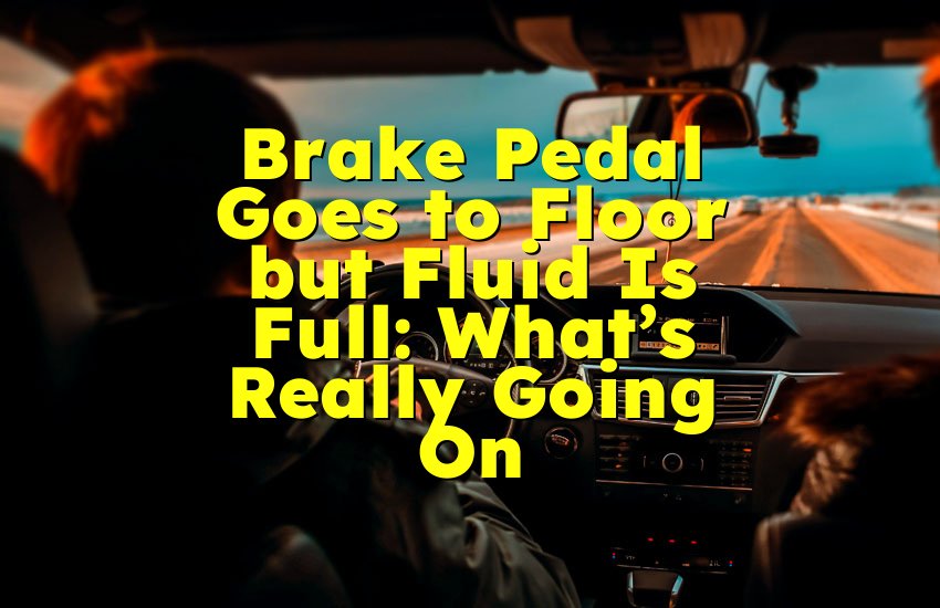 Brake Pedal Goes to Floor but Fluid Is Full: What’s Really Going On