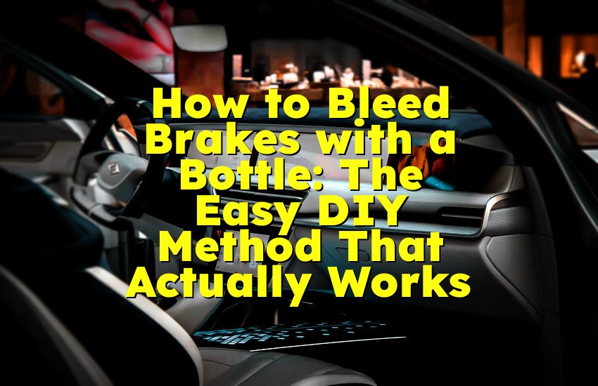 How to Bleed Brakes with a Bottle: The Easy DIY Method That Actually Works