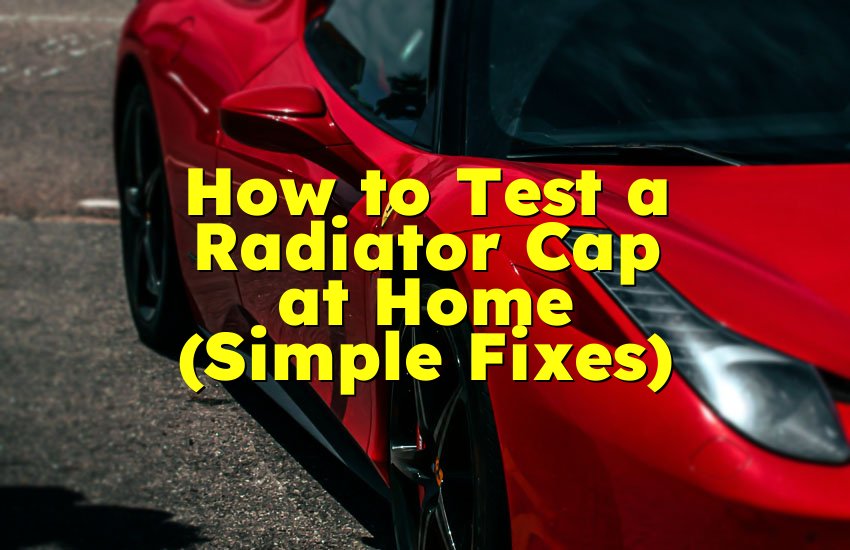 How to Test a Radiator Cap at Home (Simple Fixes)