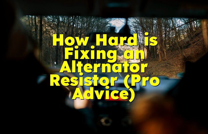 How Hard is Fixing an Alternator Resistor (Pro Advice)