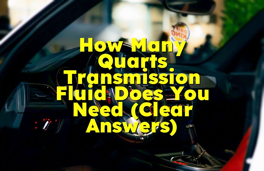 How Many Quarts Transmission Fluid Does You Need (Clear Answers)