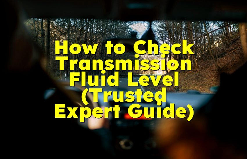 How to Check Transmission Fluid Level (Trusted Expert Guide)