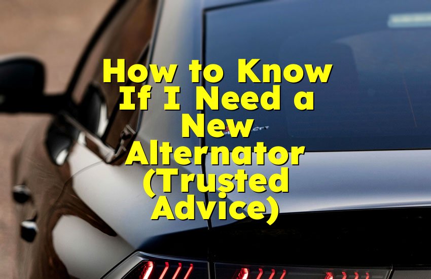 How to Know If I Need a New Alternator (Trusted Advice)