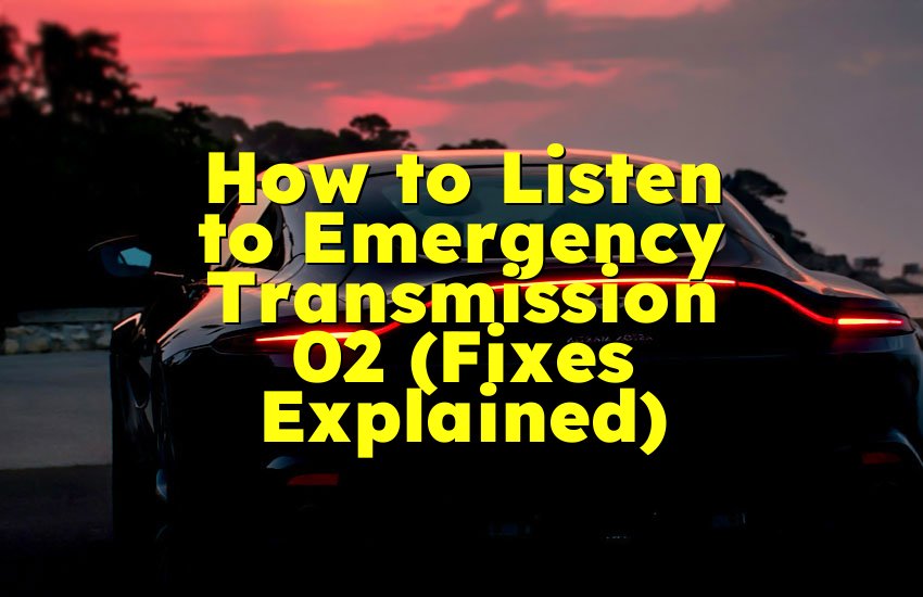 How to Listen to Emergency Transmission 02 (Fixes Explained)