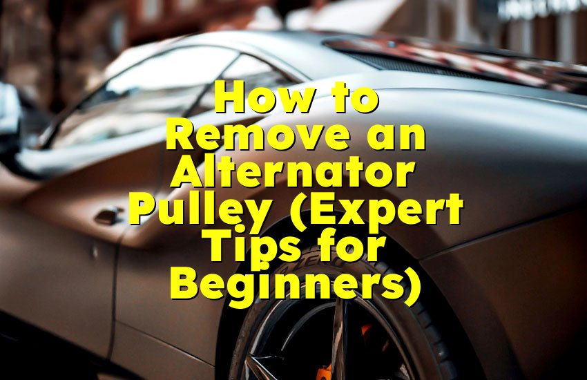 How to Remove an Alternator Pulley (Expert Tips for Beginners)