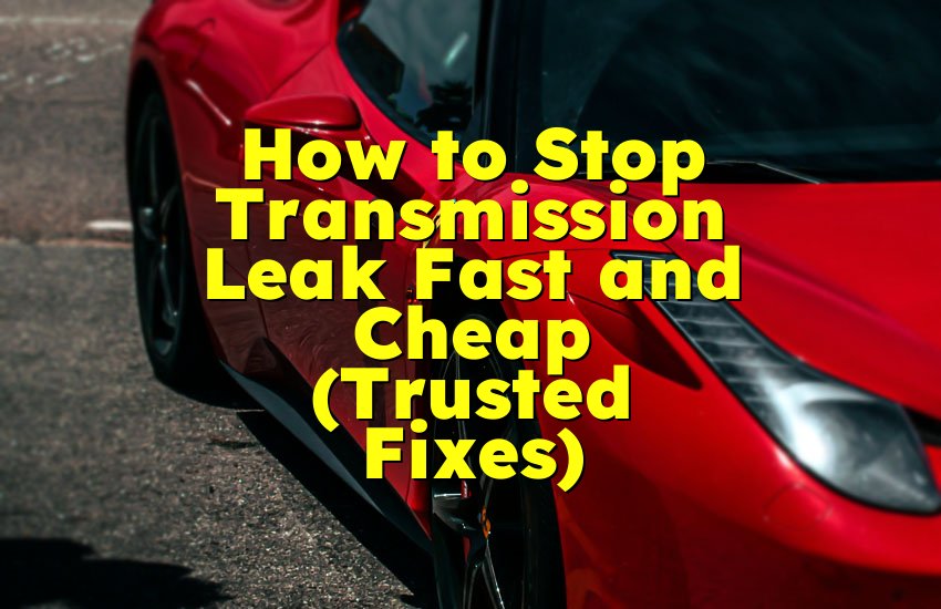 How to Stop Transmission Leak Fast and Cheap (Trusted Fixes)
