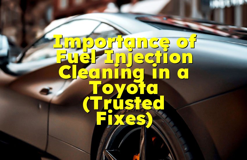 Importance of Fuel Injection Cleaning in a Toyota (Trusted Fixes)