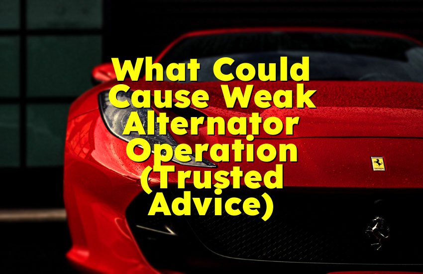 What Could Cause Weak Alternator Operation (Trusted Advice)
